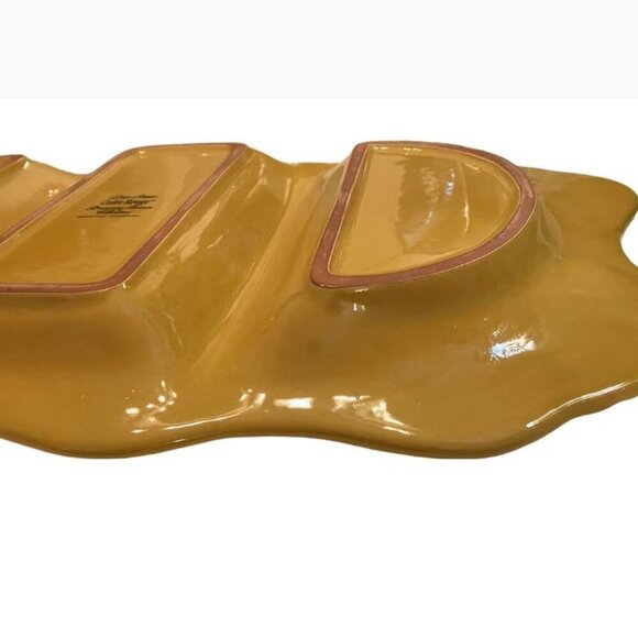 Cedre Rouge Romancing Provence Partitioned Ceramic Platter French Cntry Like New - Picture 10 of 13